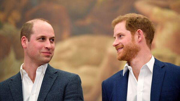 Britain's Prince William and Prince Harry attend the opening of the Greenhouse Sports Centre in central London, April 26, 2018 - Sputnik International
