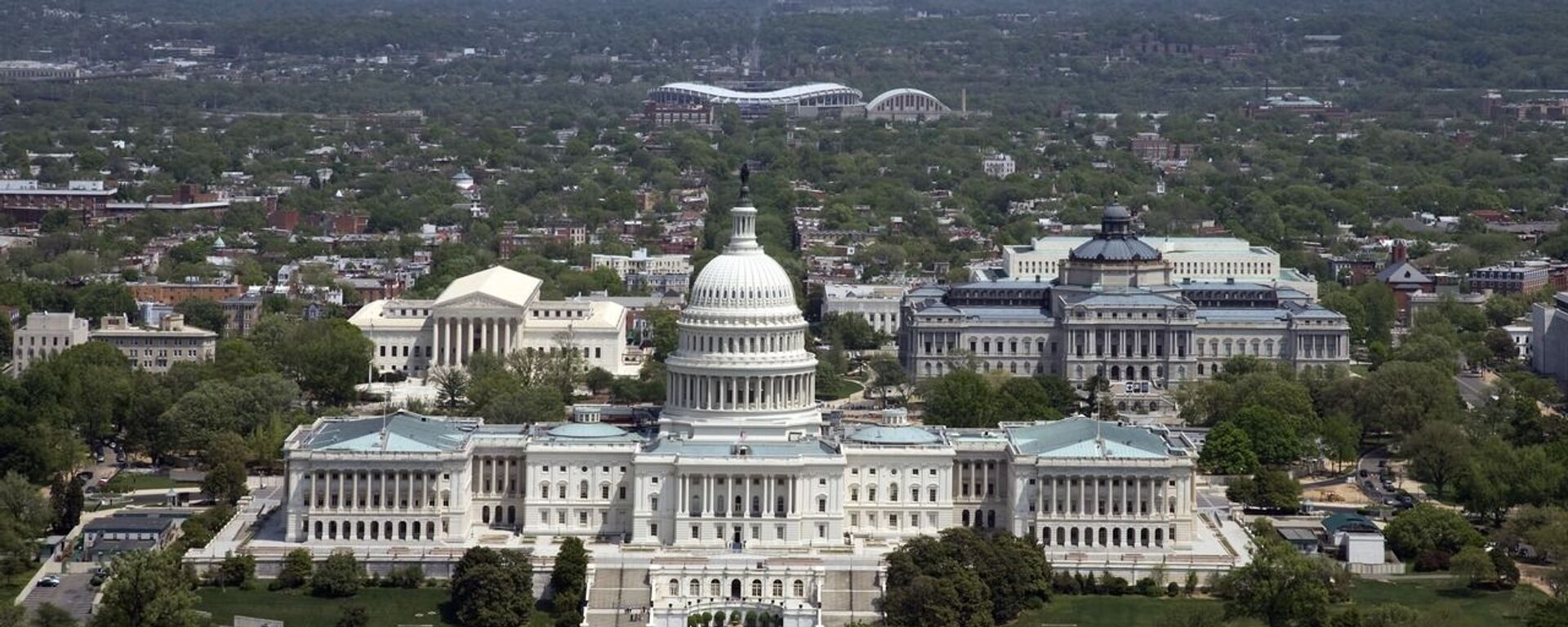 Aerial view, United States Capitol building, Washington, D.C  - Sputnik International, 1920, 17.03.2021