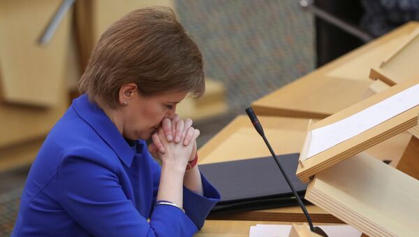 Sturgeon makes coronavirus statement in Scottish parliament, Edinburgh - Sputnik International