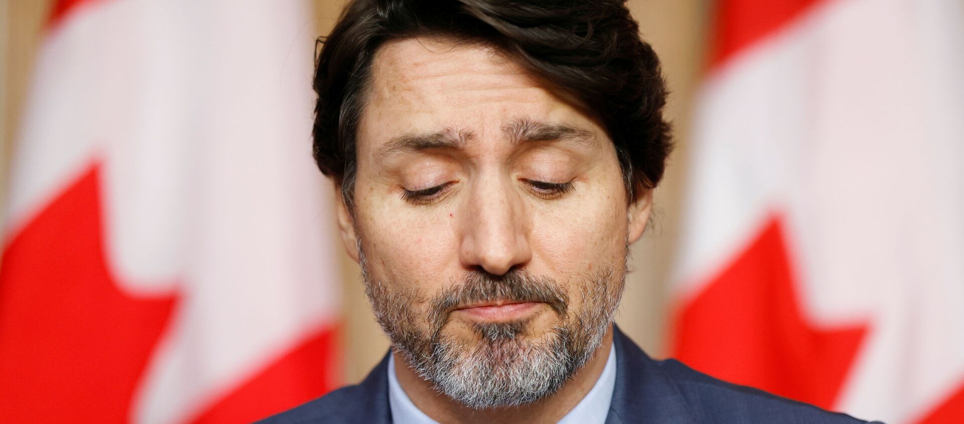 Canada's Prime Minister Justin Trudeau attends a news conference, as efforts continue to help slow the spread of the coronavirus disease (COVID-19), in Ottawa, Ontario, Canada, 19 March 2021 - Sputnik International, 1920, 15.04.2021