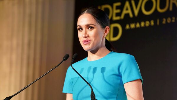  Britain's Meghan, Duchess of Sussex, speaks during the annual Endeavour Fund Awards at Mansion House in London, Britain March 5, 2020 - Sputnik International