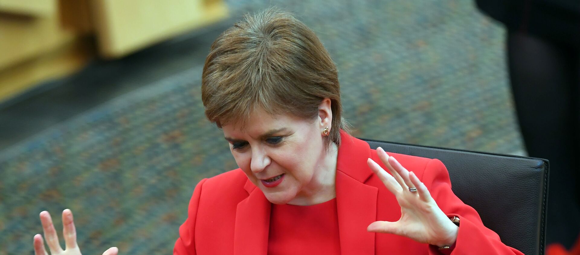 Scotland's First Minister Nicola Sturgeon attends First Minister's Questions in Edinburgh - Sputnik International, 1920, 29.03.2021