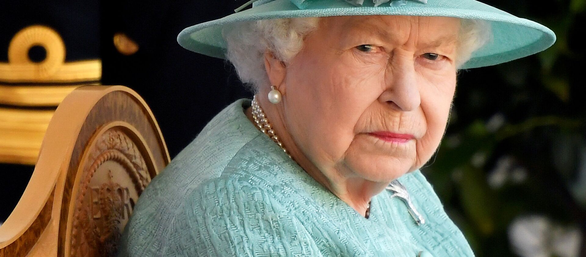 Britain's Queen Elizabeth attends a ceremony to mark her official birthday at Windsor Castle in Windsor, Britain, June 13, 2020 - Sputnik International, 1920, 25.03.2021