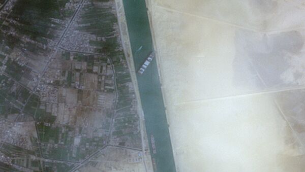 Major Inconvenience: Behold Ever Given, The Ship Blocking Suez Canal - Sputnik International