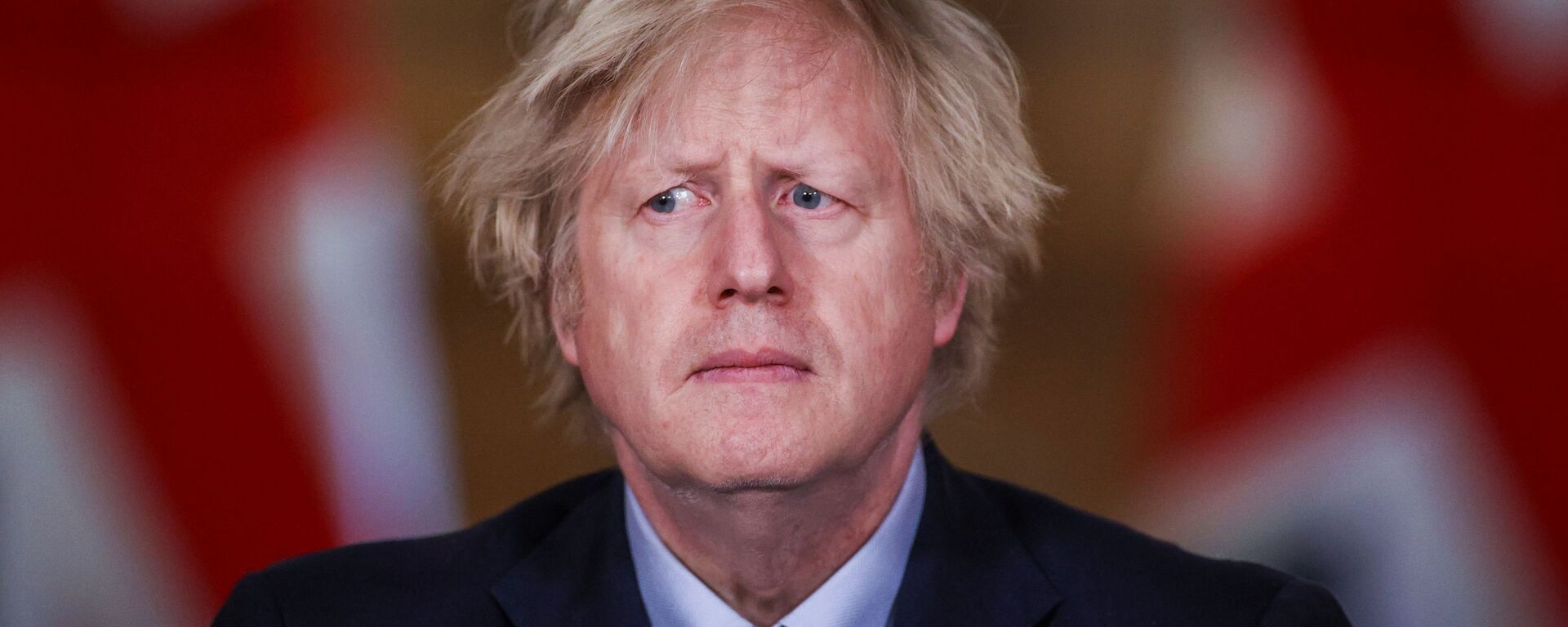 Britain's Prime Minister Boris Johnson holds a news conference at 10 Downing Street, on the day of reflection to mark the anniversary of Britain's first coronavirus disease (COVID-19) lockdown, in London, Britain 23 March 2021 - Sputnik International, 1920, 28.03.2021