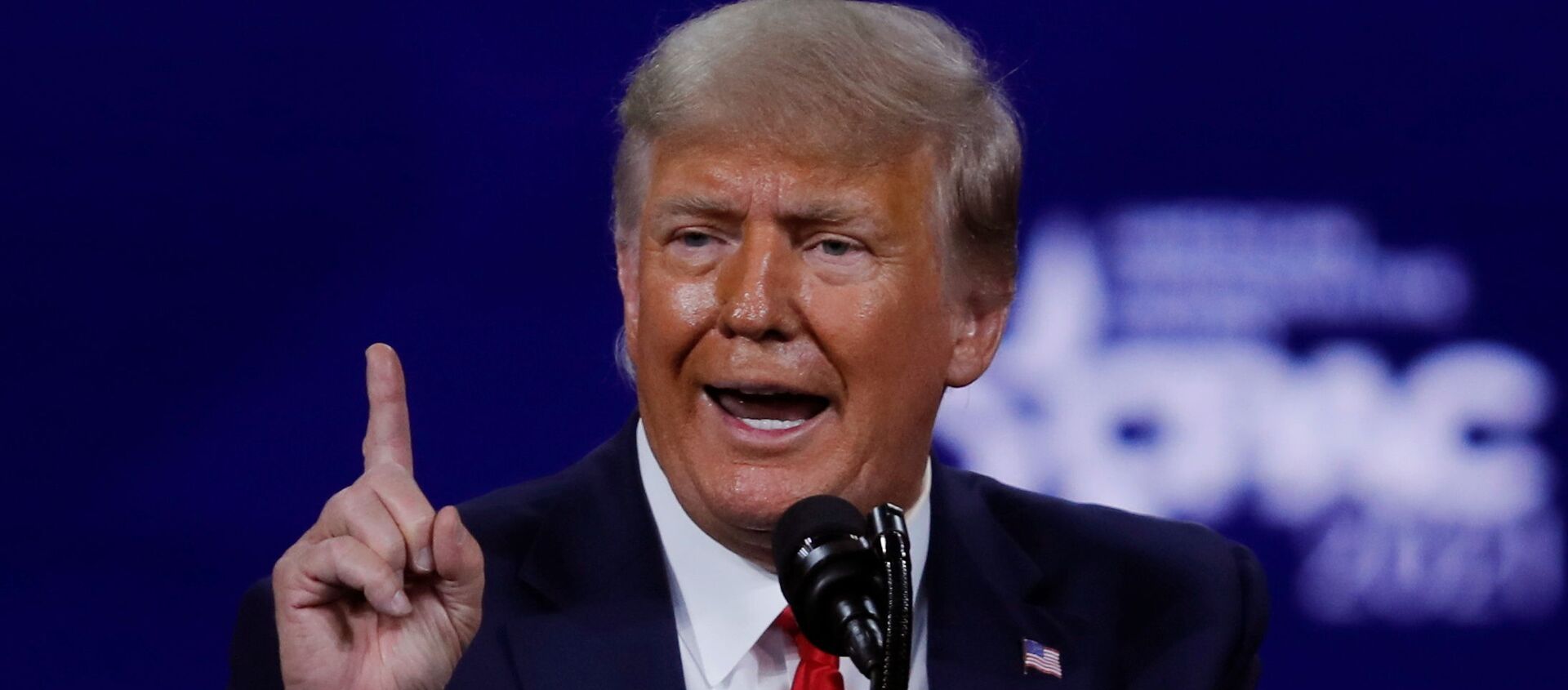 Former U.S. President Donald Trump speaks at the Conservative Political Action Conference (CPAC) in Orlando, Florida, U.S. February 28, 2021. - Sputnik International, 1920, 30.03.2021
