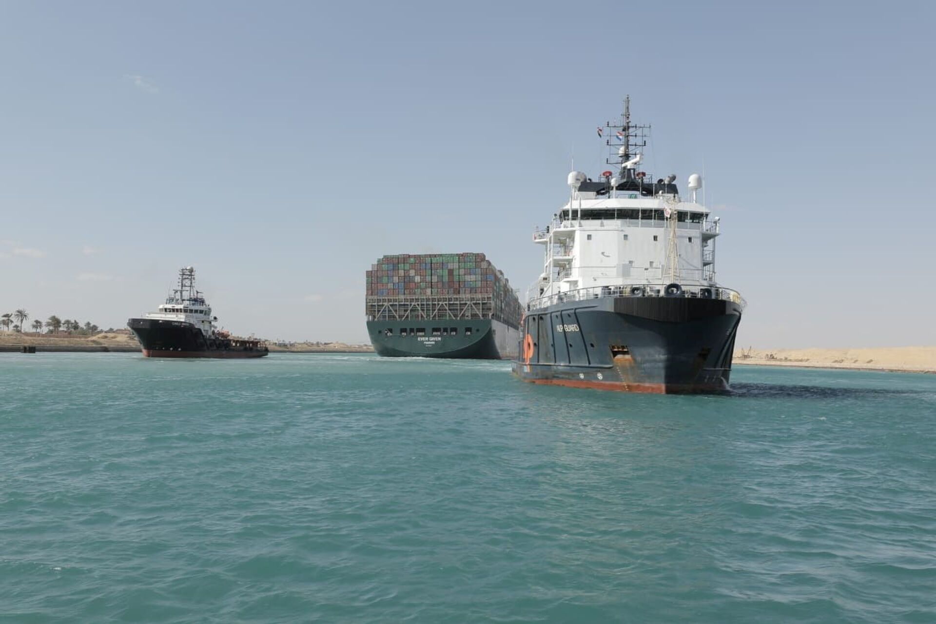 Suez Canal Authority Says Shipping Backlog Cleared - Sputnik International, 1920, 03.04.2021