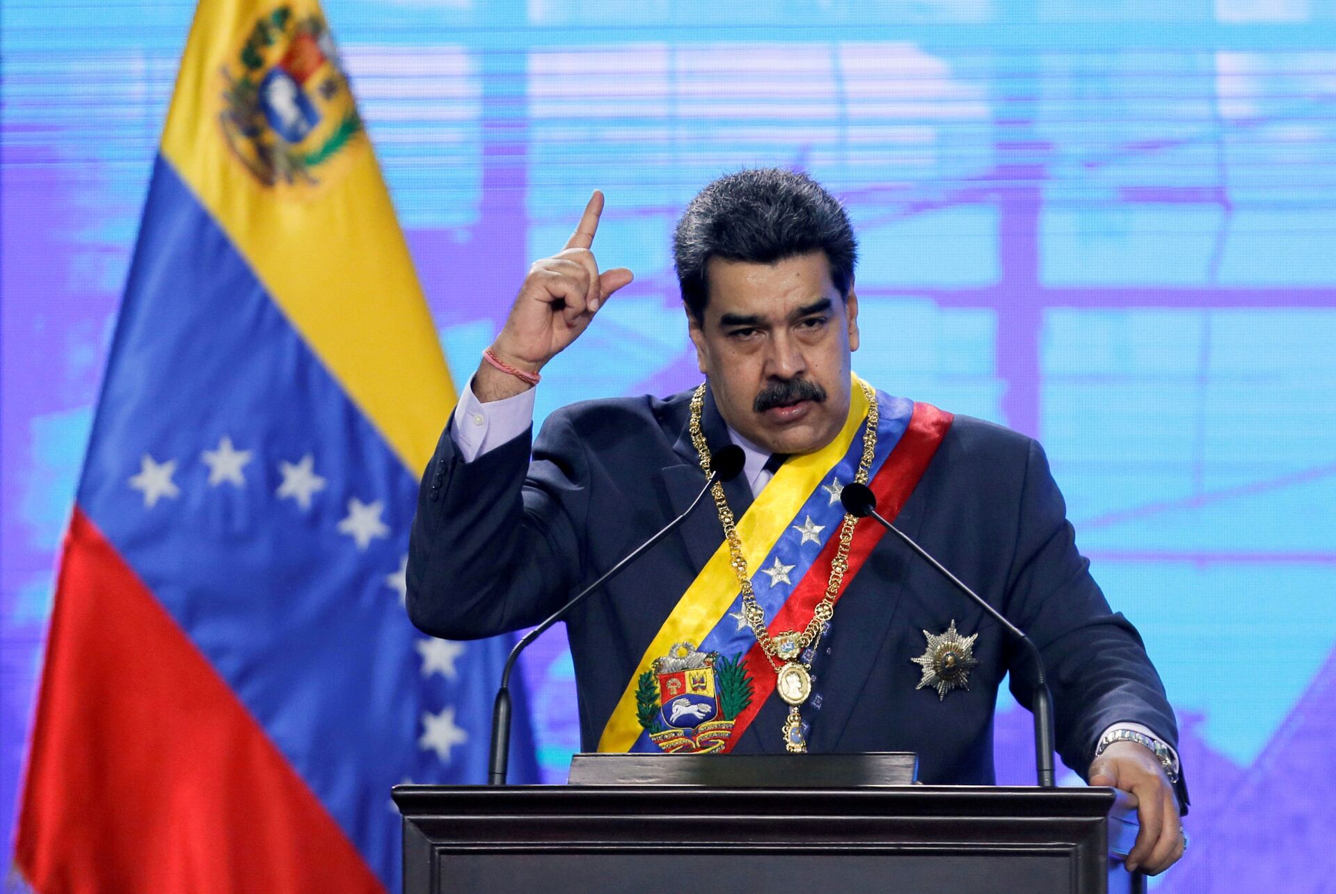 Venezuela's President Nicolas Maduro speaks during a ceremony in Caracas, Venezuela January 22, 2021 - Sputnik International, 1920, 13.09.2021