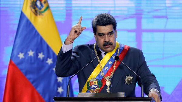 Venezuela's President Nicolas Maduro speaks during a ceremony in Caracas, Venezuela January 22, 2021 - Sputnik International