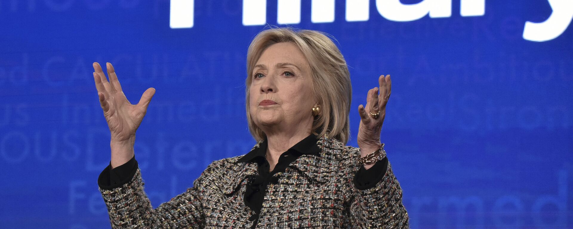 Hillary Clinton participates in the Hulu Hillary panel during the Winter 2020 Television Critics Association Press Tour, on Friday, Jan. 17, 2020, in Pasadena, Calif - Sputnik International, 1920, 15.02.2022