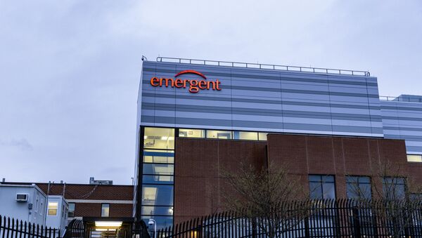 The exterior view of the Emergent BioSolutions plant on April 01, 2021 in Baltimore, Maryland. - Sputnik International