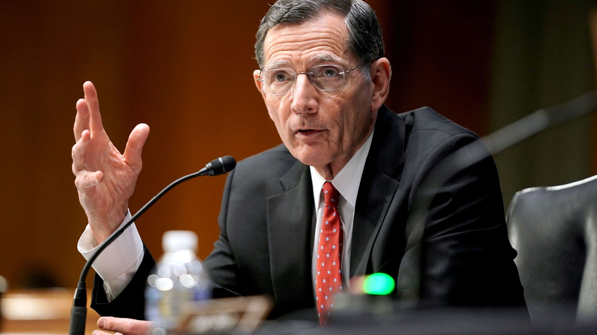 Sen. John Barrasso (R-Wyo.) questions    former U.S. Ambassador to the United Nations Samantha Power, who is President Joe Biden's choice to lead the U.S. Agency for International Development, at a confirmation hearing before the Senate Foreign Relations Committee in Washington, DC, U.S., March 23, 2021.  - Sputnik International, 1920, 04.04.2021