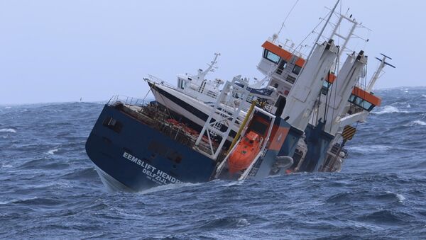  The Dutch cargo ship Eemslift Hendrika is seen in the Norwegian Sea, April 6, 2021 - Sputnik International