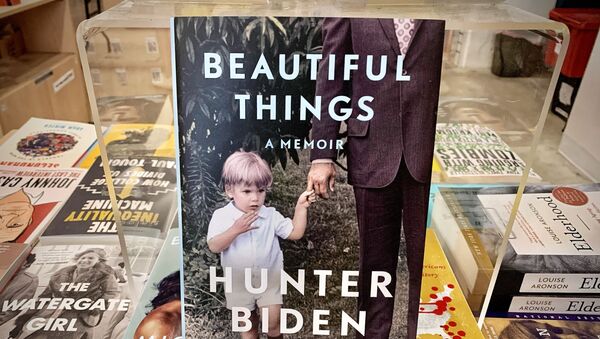 The memoir published by Hunter Biden, Beautiful Things, A Memoir is seen in a book store on its release day in Washington, DC on 6 April 2021. - In an interview with the BBC released April 6, 2021 -- to mark the publication of his new memoir, Beautiful Things -- Hunter Biden confirmed in part allegations by Republicans that he benefited from his family name when his father was vice president. - Sputnik International
