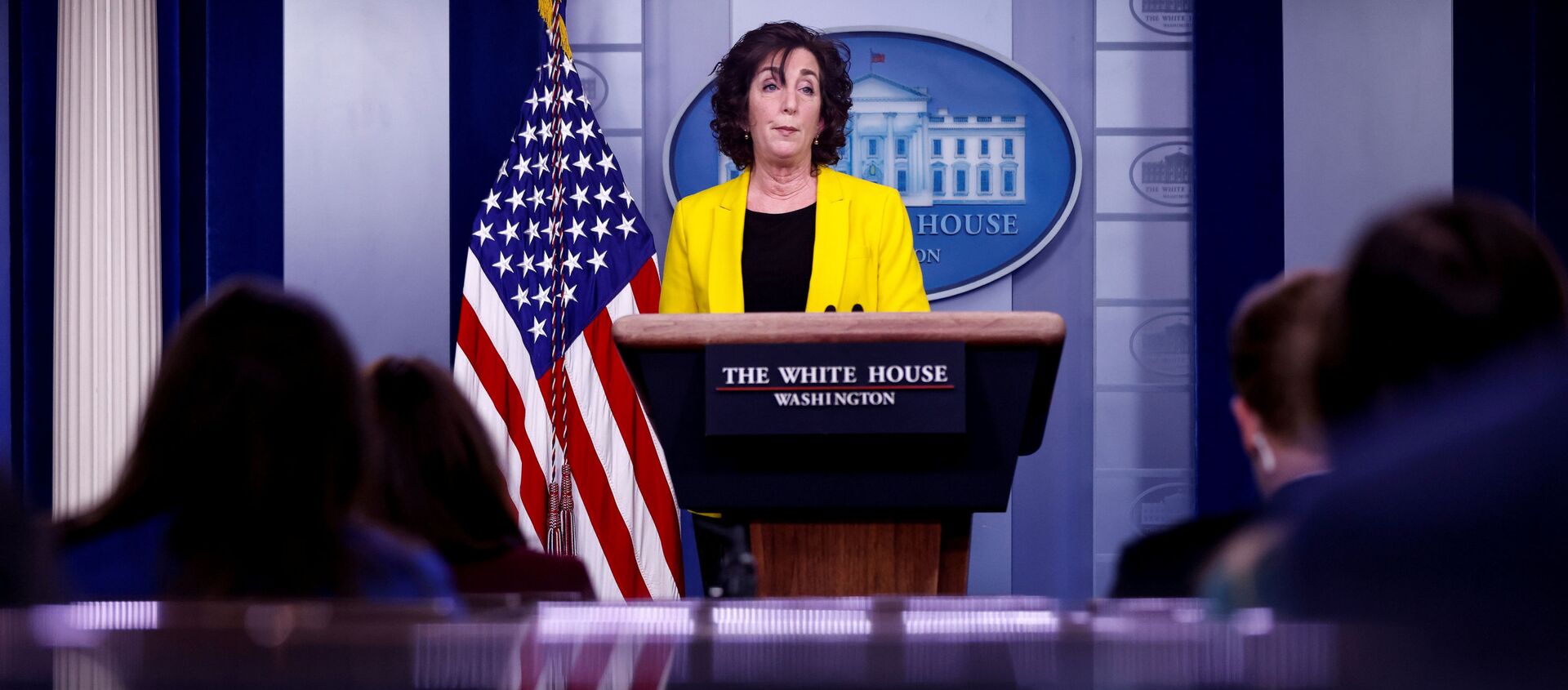 White House Coordinator for the Southern Border Ambassador Roberta Jacobson delivers remarks during a daily press briefing hosted by Press Secretary Jen Psaki at the White House in Washington, U.S., March 10, 2021 - Sputnik International, 1920, 10.04.2021