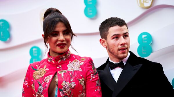 Priyanka Chopra Jonas and Nick Jonas attend the 74th British Academy Film Awards in London, Britain, April 11, 2021 - Sputnik International