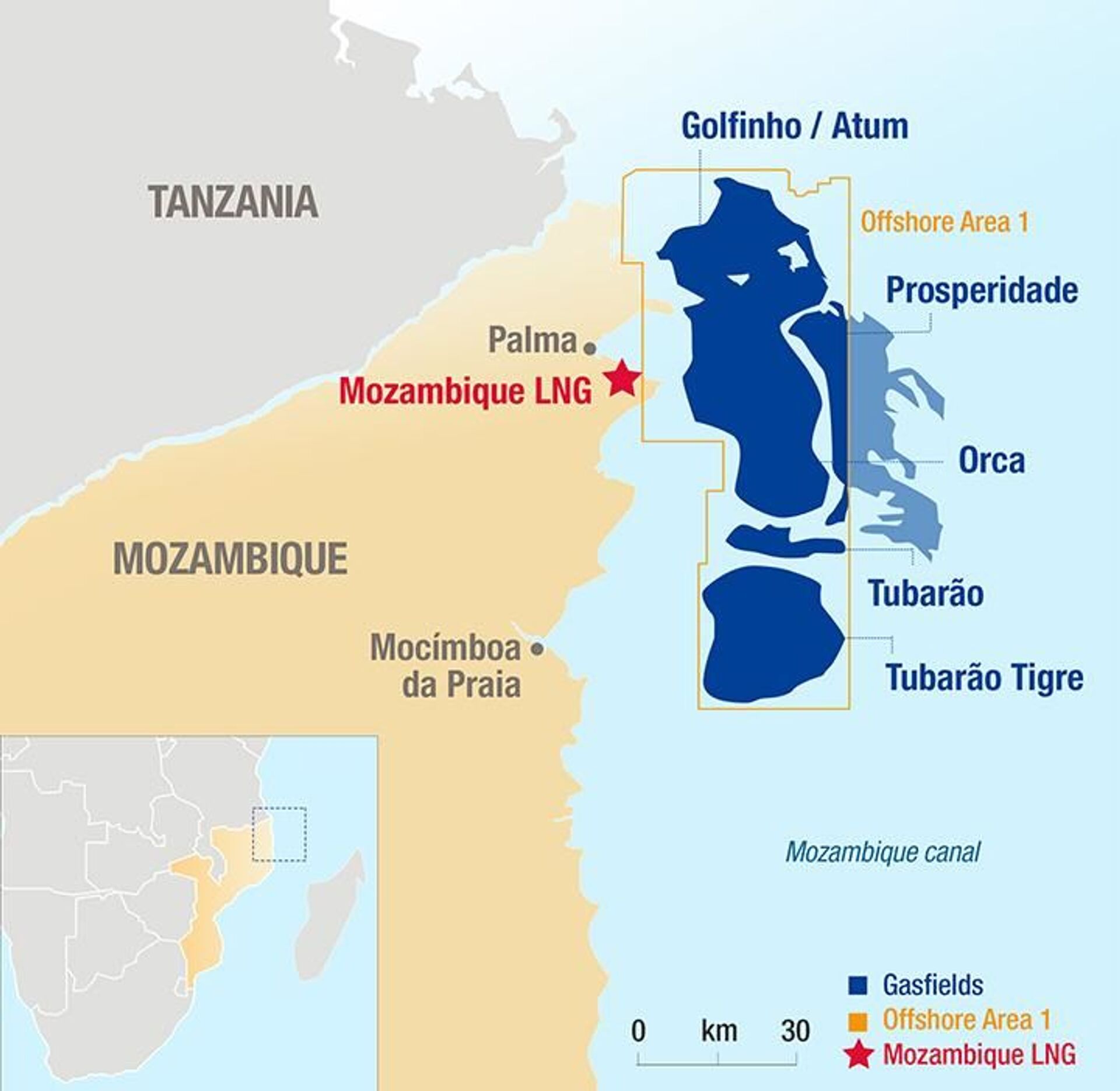A map of Total's Mozambique LNG (liquified natural gas) project in Cabo Delgado province - Sputnik International, 1920, 01.02.2022