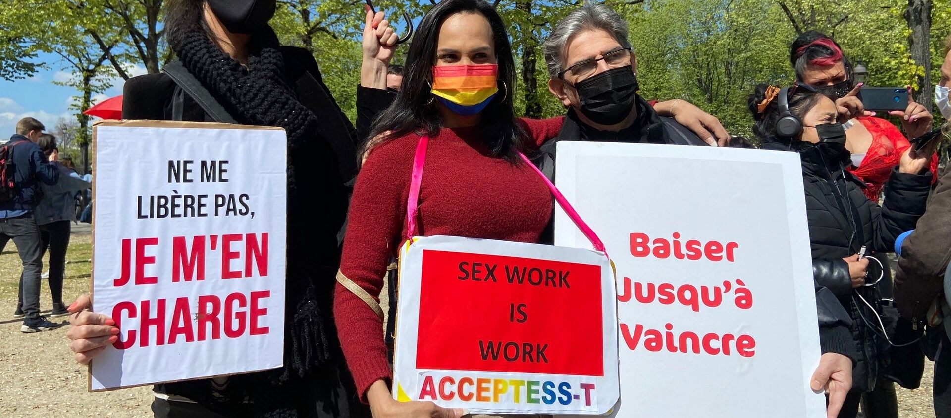 Sex workers rally in Paris on 13 April 2021 - Sputnik International, 1920, 13.04.2021