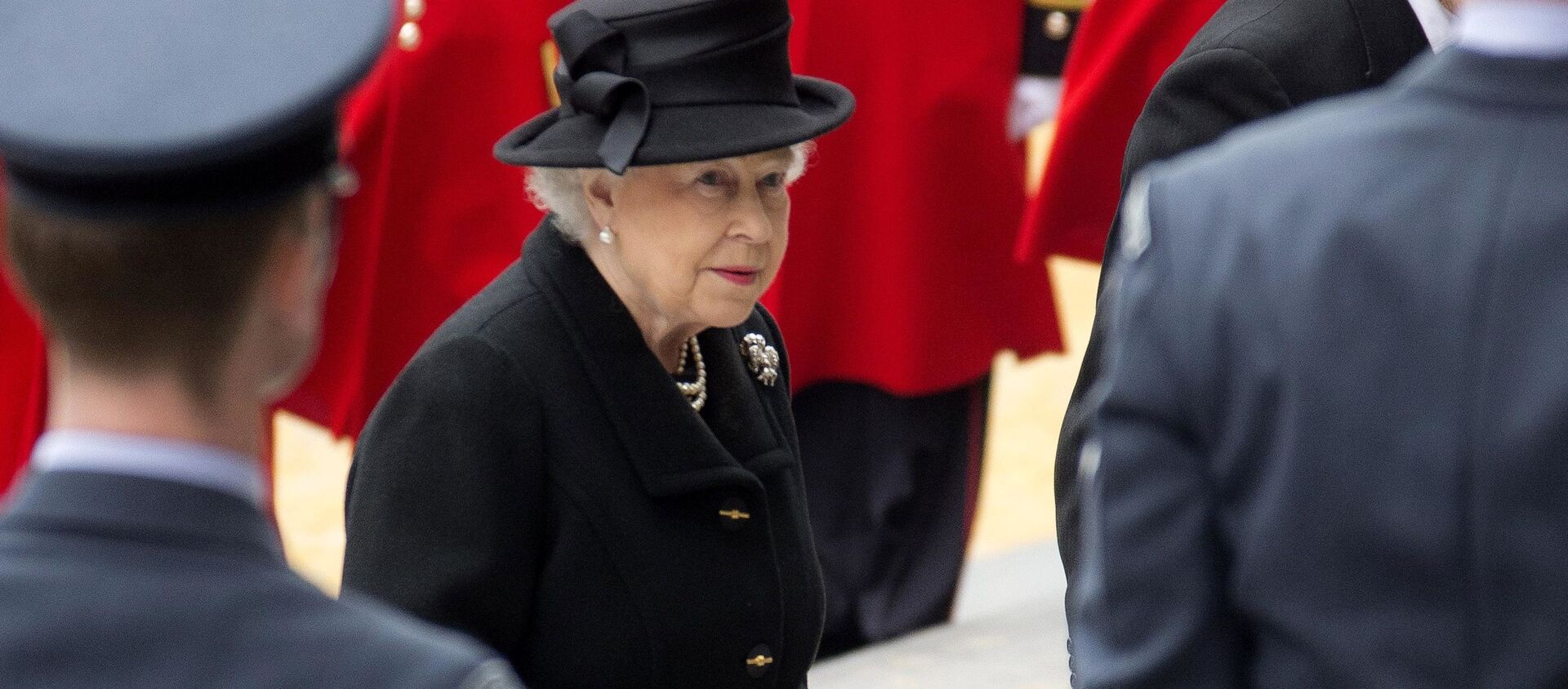 Britain's Queen Elizabeth II arrives for the funeral of former British Prime Minister Margaret Thatcher, outside St. Paul's Cathedral, central London, Wednesday, April 17, 2013. - Sputnik International, 1920, 14.04.2021
