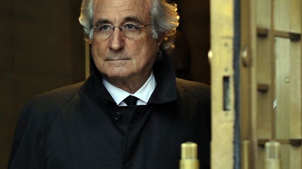 In this file photo Bernard Madoff leaves US Federal Court after a hearing regarding his bail on January 14, 2009 in New York. - Sputnik International