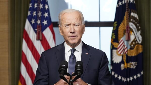 President Joe Biden speaks from the Treaty Room in the White House on Wednesday, April 14, 2021, about the withdrawal of the remainder of U.S. troops from Afghanistan. - Sputnik International