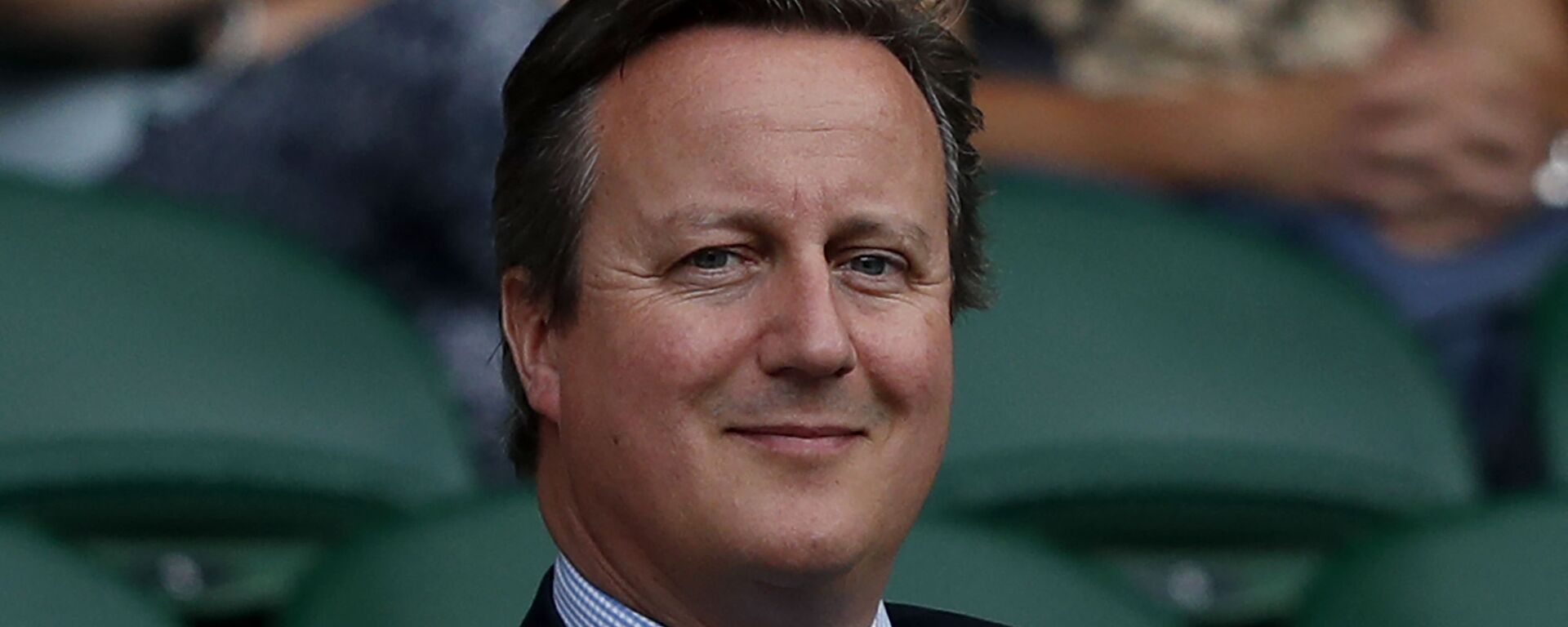 Britain's former Prime Minister David Cameron sits in the Royal Box on Centre Court following the women's singles semi-finals on the tenth day of the 2017 Wimbledon Championships at The All England Lawn Tennis Club in Wimbledon, southwest London, on July 13, 2017 - Sputnik International, 1920, 13.11.2023