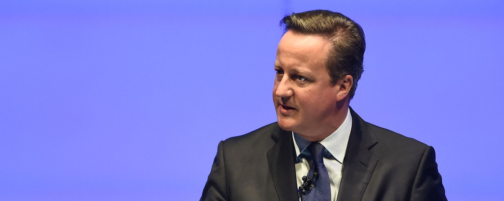 Former British prime minister David Cameron delivers the keynote address during the World Travel and Tourism Conference in Bangkok on April 26, 2017 - Sputnik International, 1920, 09.07.2024