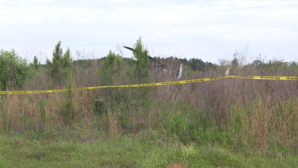 Crash site at Fort Rucker's  Brown Stagefield in Alabama, where a US Army UH-72 Lakota helicopter crashed on a training flight on April 20, 2021. - Sputnik International