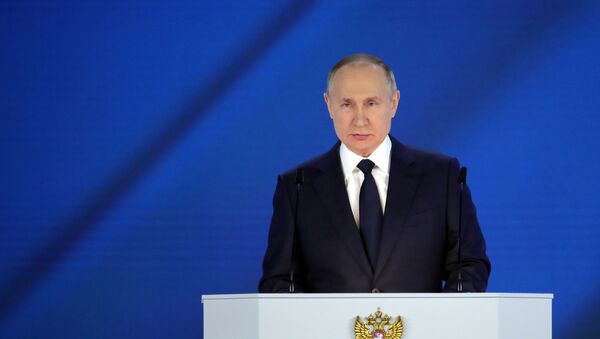 Russian President Vladimir Putin Delivers Annual Address to Federal Assembly - Sputnik International
