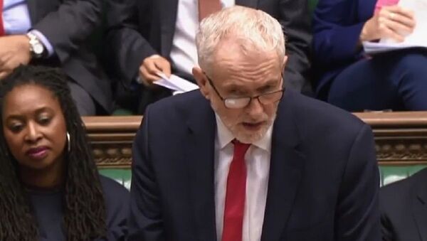 Jeremy Corbyn at the House of Commons During prime minister's questions, 12 February 2020 - Sputnik International