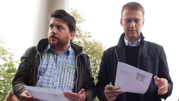 Russian opposition figure Alexey Navalny and his Chief of Staff Leonid Volkov  - Sputnik International