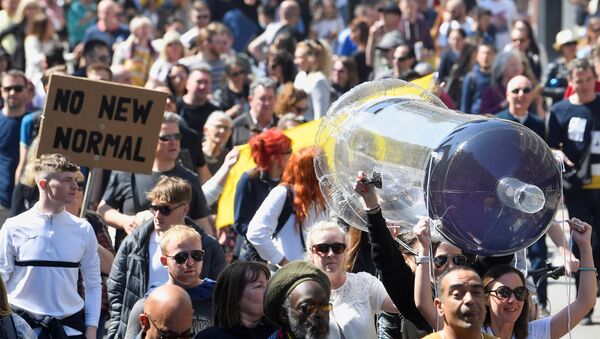 Anti-lockdown 'Unite for Freedom' protest in London - Sputnik International