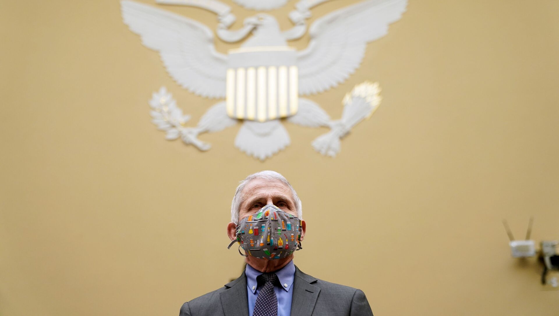 Dr. Anthony Fauci arrives to testify before the House Oversight Select Subcommittee on the Coronavirus Crisis on the Capitol Hill in Washington, U.S., April 15, 2021. - Sputnik International, 1920, 26.04.2021