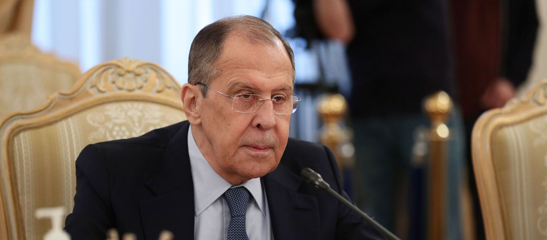 Russia's Foreign Minister Sergei Lavrov attends a meeting with his Honduran counterpart Lisandro Rosales Banegas in Moscow, Russia April 26, 2021. - Sputnik International, 1920, 28.04.2021