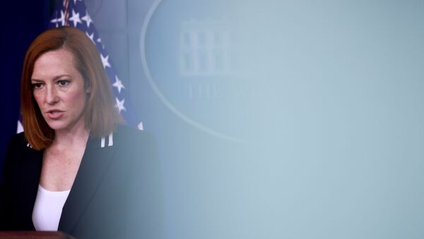 White House Press Secretary Jen Psaki delivers remarks during a press briefing at the White House in Washington, U.S., April 21, 2021 - Sputnik International