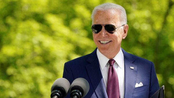 U.S. President Joe Biden delivers remarks on the administration's coronavirus disease (COVID-19) response outside the White House in Washington, U.S., April 27, 2021. - Sputnik International