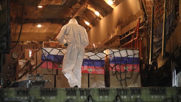 Russia has pledged to delivere over 22 tonnes of medical equipment and COVID-19 drugs, including 20 units of oxygen equipment, 75 lung ventilators, 150 medical monitors and 200,000 packages of medicines. - Sputnik International