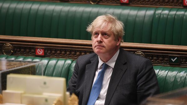 British Prime Minister Boris Johnson attends question period at the House of Commons in London, Britain April 28, 2021 - Sputnik International
