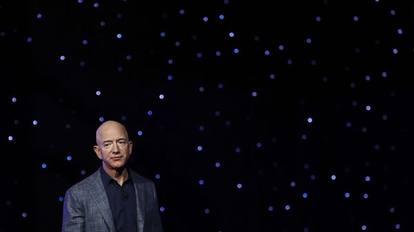 In this May 9, 2019, file photo Jeff Bezos speaks at an event to unveil Blue Origin's Blue Moon lunar lander in Washington. Two U.N. experts this week called for the U.S. to investigate a likely hack of Bezos' phone that could have involved Saudi Arabian Crown Prince Mohammed bin Salman - Sputnik International