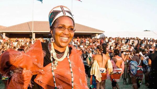 Queen Shiyiwe Mantfombi Dlamini Zulu, pictured in 2004, died on April 30, 2020, at the age of 65. Her death came only one month after she became the traditional ruler of South Africa's Zulu nation following the death of her husband, King Goodwill Zwelithini. - Sputnik International