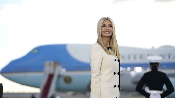 Ivanka Trump smiles as she arrives at Joint Base Andrews in Maryland for US President Donald Trump's departure on January 20, 2021. - President Trump travels to his Mar-a-Lago golf club residence in Palm Beach, Florida, and will not attend the inauguration for President-elect Joe Biden. - Sputnik International