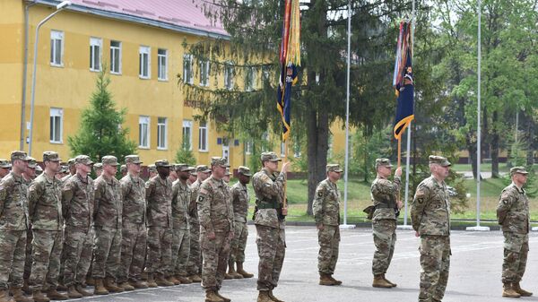 US troops in Lviv, western Ukraine. - Sputnik International