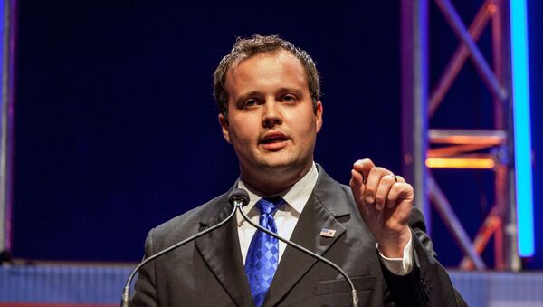 Josh Duggar, then-executive director of the Family Research Council, speaks at the Family Leadership Summit in Ames, Iowa,  August 9, 2014 - Sputnik International