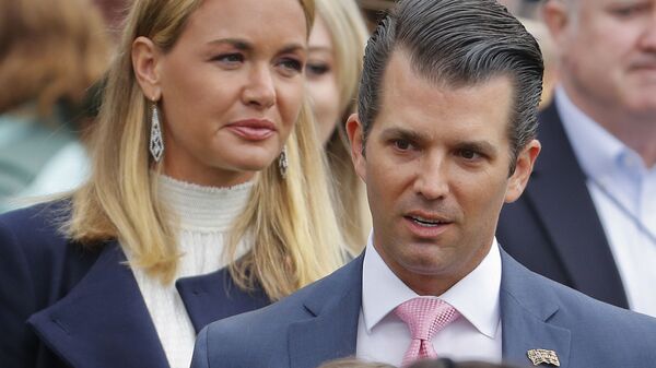 FILE - In this Monday, April 2, 2018, file photo, Donald Trump Jr., right, and Vanessa Trump, left, arrive to participate in the annual White House Easter Egg Roll on the South Lawn of the White House in Washington. Donald Trump Jr. and his estranged wife Vanessa are expected to appear Thursday, July 26, 2018 - Sputnik International