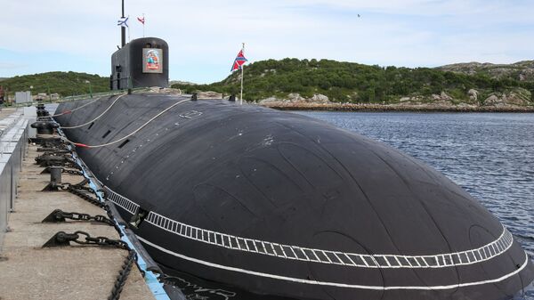 Project 955A - Borey-A strategic submarine Knyaz Vladimir after arriving at the main submarine base of the Northern Fleet in Gadzhievo. - Sputnik International