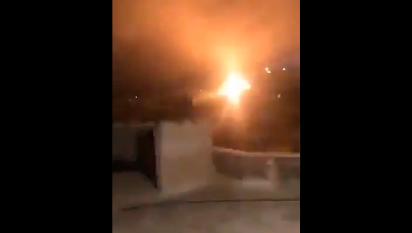Screenshot from a video allegedly showing the IDF responding to rocket fire in the area of Misgav Am, in the northern part of Israel - Sputnik International