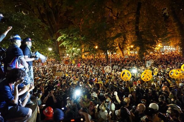 'Little Beirut' Rises Again as Portland Protests Move Beyond Black Lives Matter 'Little Beirut' Rises Again as Portland Protests Move Beyond Black Lives Matter - Sputnik International