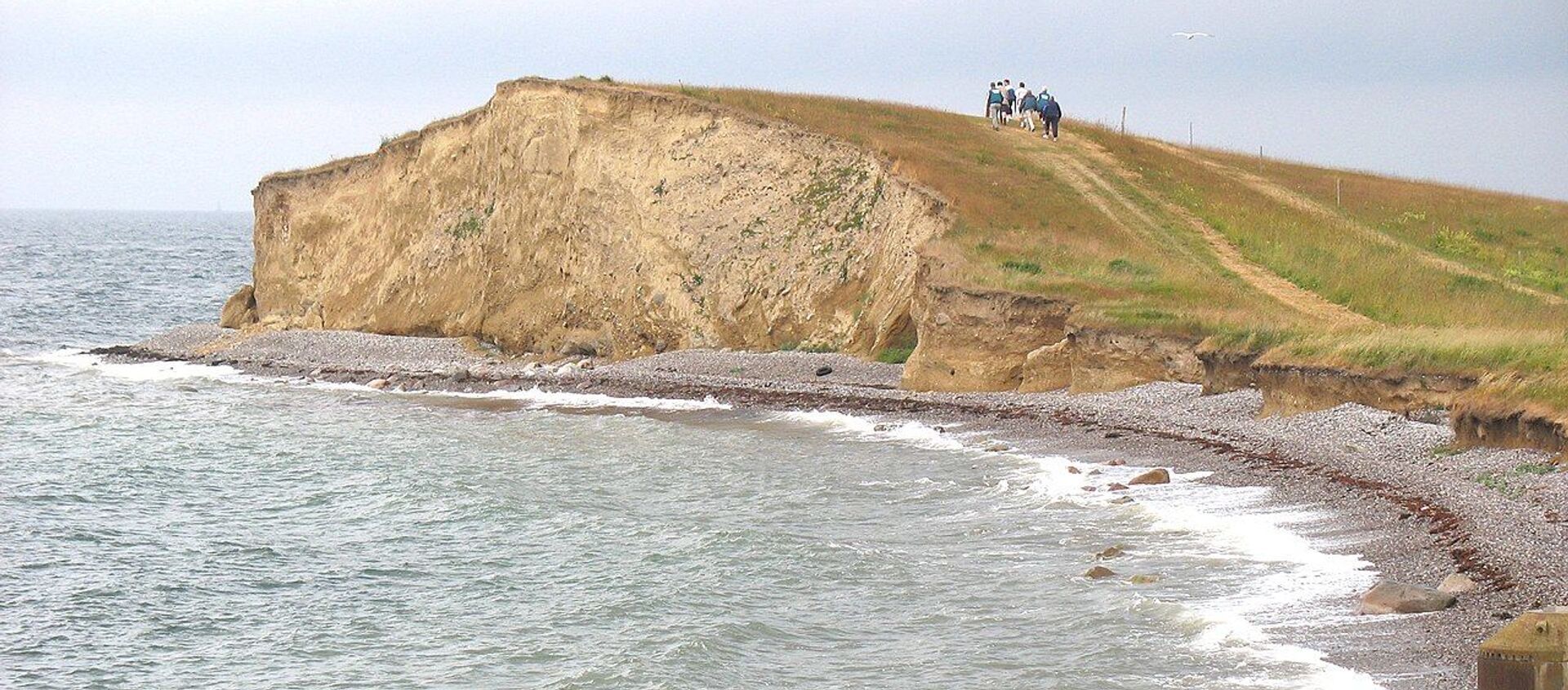 The cliff Gulstav Klint located near Dovns Klint at the southern end of the Danish island Langeland - Sputnik International, 1920, 27.05.2021