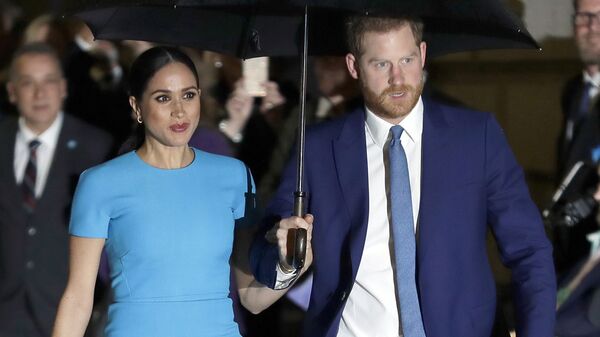 FILE - In this March 5, 2020, file photo, Britain's Prince Harry and Meghan, Duchess of Sussex, arrive at the annual Endeavour Fund Awards in London - Sputnik International