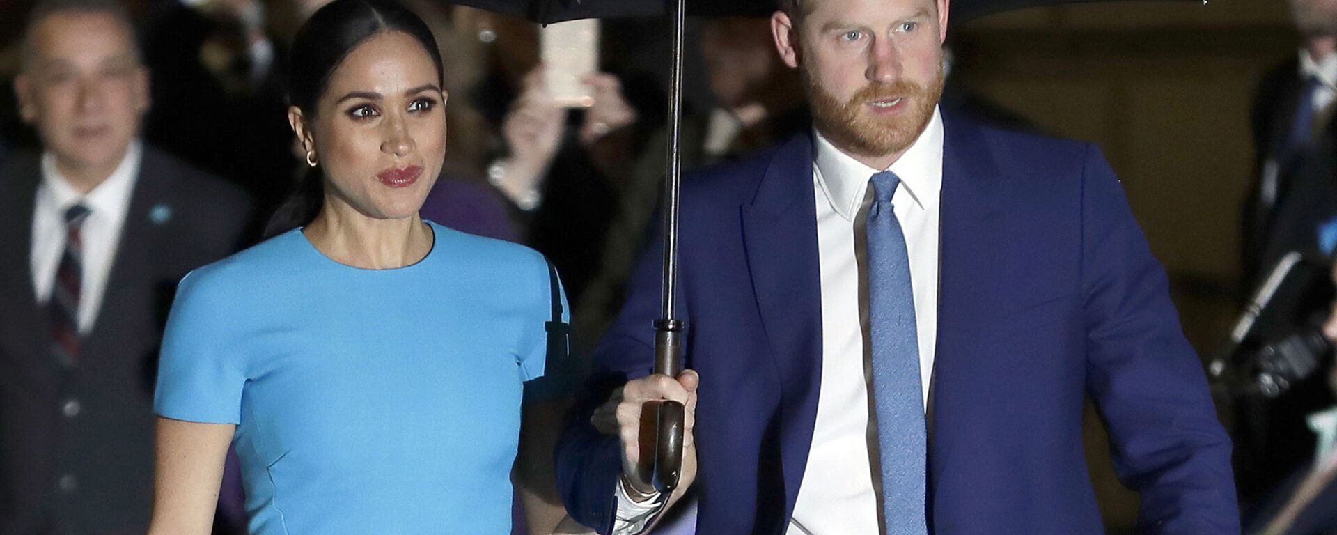 FILE - In this March 5, 2020, file photo, Britain's Prince Harry and Meghan, Duchess of Sussex, arrive at the annual Endeavour Fund Awards in London - Sputnik International, 1920, 22.05.2021